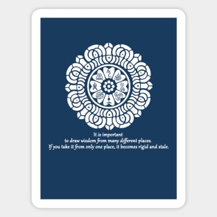 White Lotus Wisdom Magnet